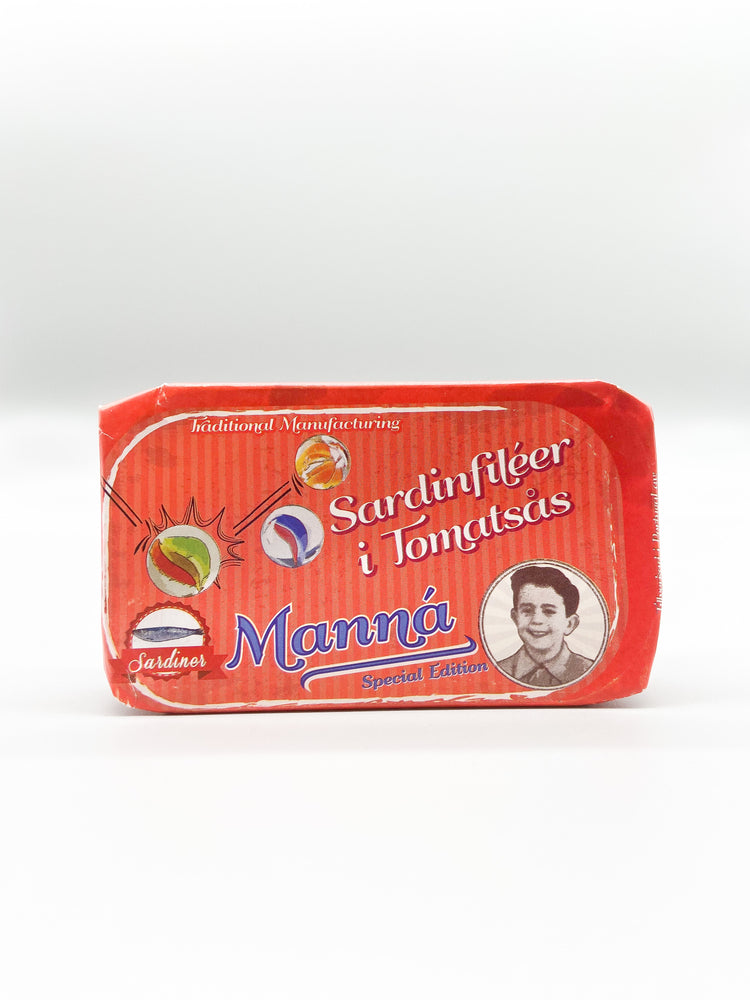 Manná - Sardinfiléer i Tomatsås - Saluhall.se