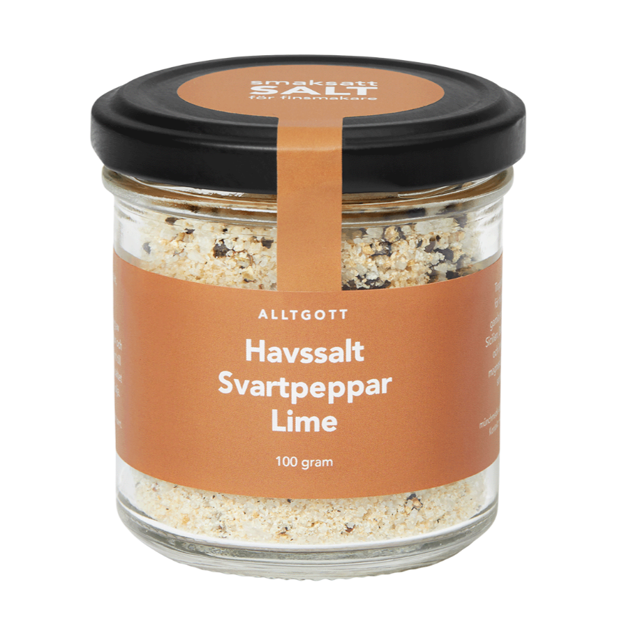 AlltGott Havssalt - Svartpeppar Lime