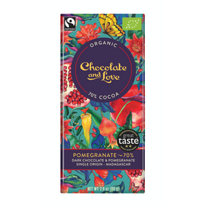 Chocolate and Love - Granatäpple 70%, Ekologisk