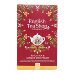 English Tea Shop - Black Tea & Ginger with Peach, Ekologisk