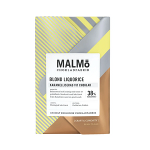 Malmö Chokladfabrik - Blond Liquorice 38%, Ekologisk