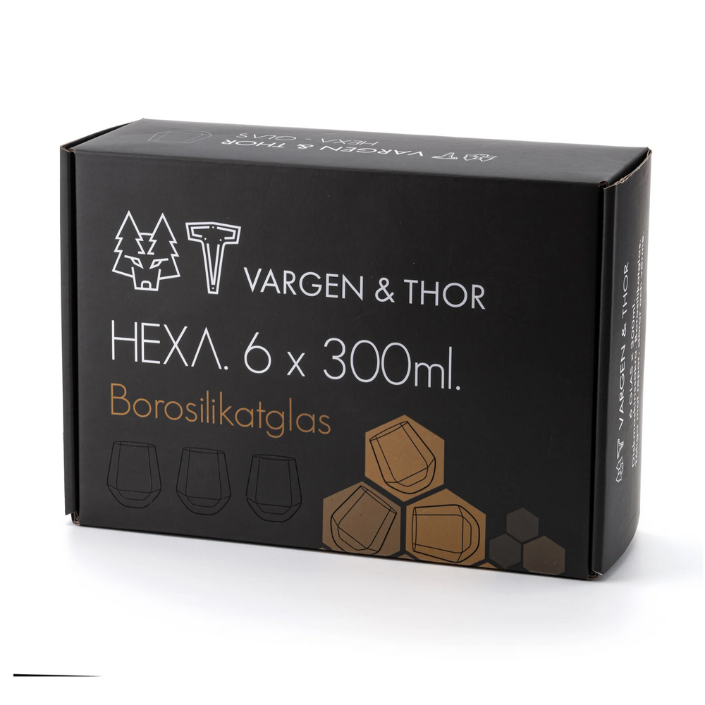 Vargen & Thor - HEXA, Dricksglas