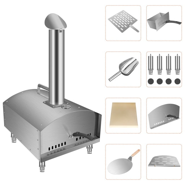 Portabel koleldad pizzaugn - Saluhall.se